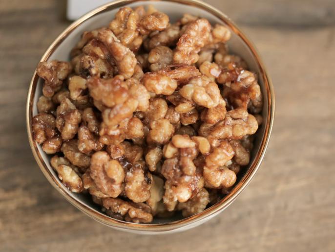 CinnamonSugared Walnuts Recipe Valerie Bertinelli Food Network