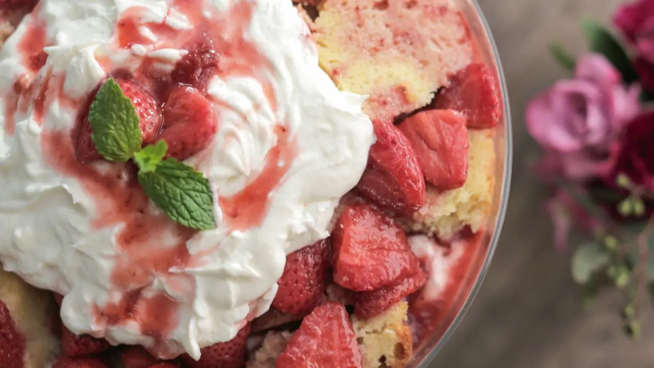 Strawberry Shortcake Trifle