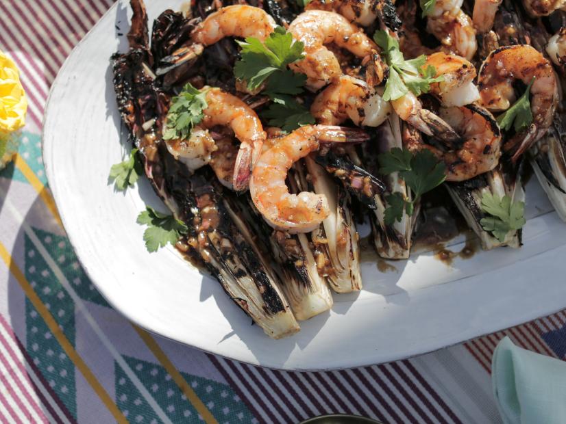 Grilled Radicchio and Shrimp Salad