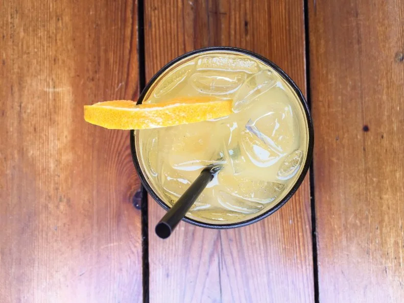 Playing into the philosophy that a little hair of the dog and an energy drink help morning-after over-imbibing, this cocktail at Ivy Kitchen in Dallas boosts vanilla vodka with fresh orange juice, simple syrup and Red Bull, all garnished with an orange wedge for a little vitamin C. “We created the Recovery because we wanted to have a drink that represented the recovery process after a long night of drinking the day before,” explains General Manager Dustin Marshall. “It’s popular at our weekend brunch, and sure does the trick!”