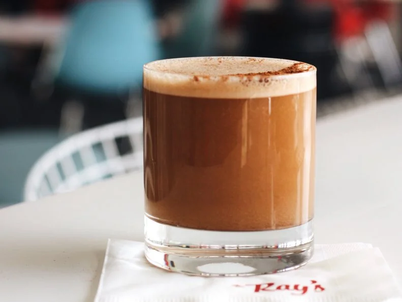 Brunch is back, says Patina Restaurant Group mixologist Evan Charest, and that extends to cocktails, which he says should be as cosmopolitan and creative as those sipped at a craft cocktail bar on a Saturday night. His elegant and caffeinated A Gentleman’s Breakfast, served at Ray’s and Stark Bar, shakes cognac with cold-brew coffee, maple syrup, robust black walnut bitters and cream, all served over ice. 