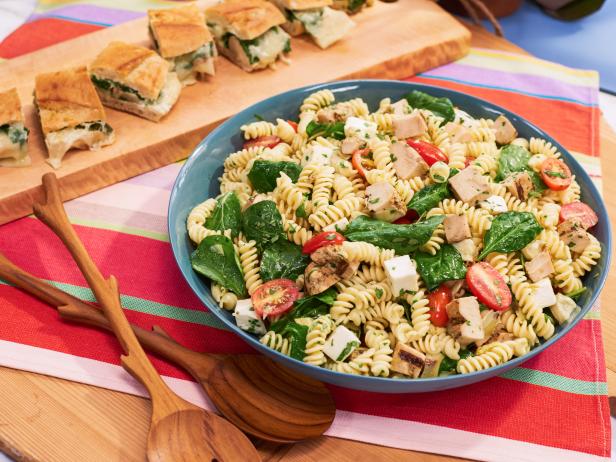 Panini and pasta, as seen on Food Network's The Kitchen.