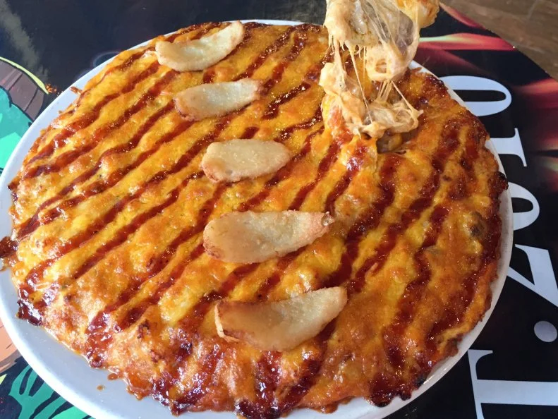 Mooney’s, an eight-location chain across upstate New York, is the self-described "Home of the Mac and Cheese." Dairy and carbs are serious business here. The selection is astounding with well more than a dozen variations on the classic. There’s taco macaroni and cheese, lobster, Philly cheesesteak, Buffalo chicken, stuffed banana peppers, BLT and many more. The most momentous of all the selections is the Rodeo Mac. Weighing in at over a pound, this massive plate features Mooney’s original Cheddar cheese macaroni with ground beef and pulled pork, and it's finished with fried onion petals and barbecue sauce. Word to the wise: Prepare for a nap afterward. 