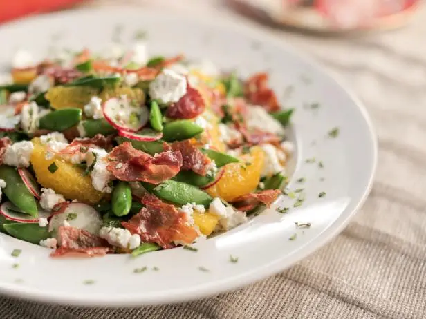 Snap Pea, Orange and Radish Salad Recipe | Valerie Bertinelli | Food Network