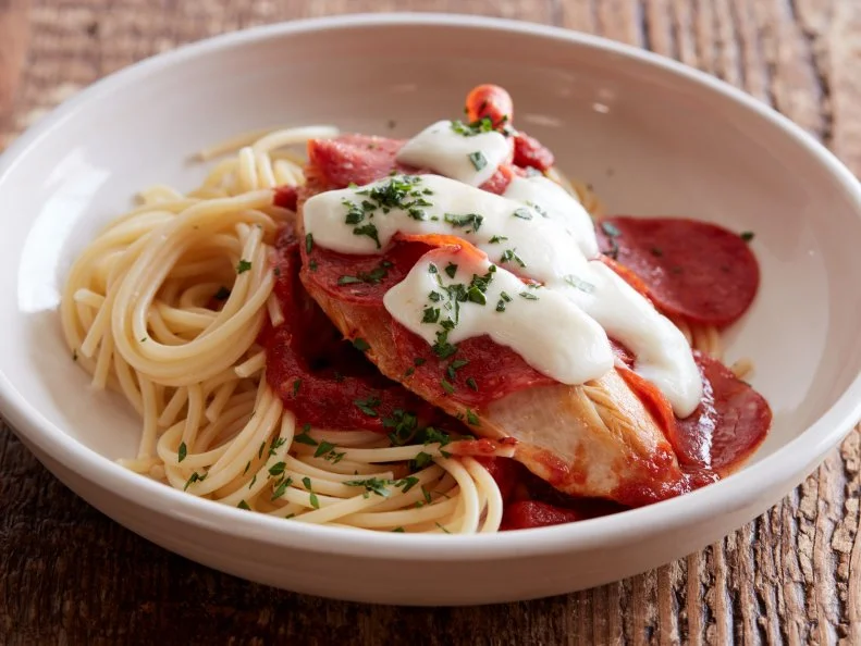 Ree Drummond’s Pepperoni Chicken.