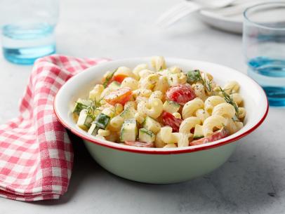 Food Network Kitchen’s Healthy Summer Pasta Salad for One-Off Recipes, as seen on Food Network.