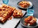Food Network Kitchen's Mozzarella Stick Stuffed Crust Pizza for One-Off Recipes, as seen on Food Network.