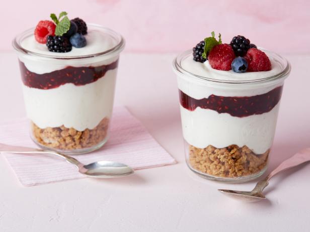 Food Network Kitchen’s Summer Cheesecake Mousse for One-Off Recipes, as seen on Food Network.