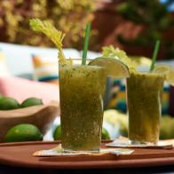 A green Bloody Mary or a "Verde Maria", as seen on Food Network's The Kitchen.