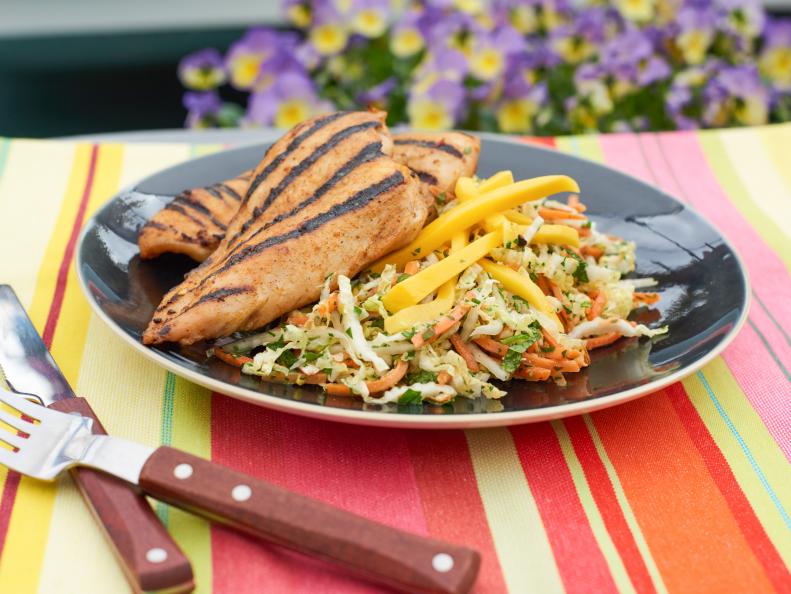 Shannon Ambrosio's grilled jerk chicken, as seen on Food Network's The Kitchen.