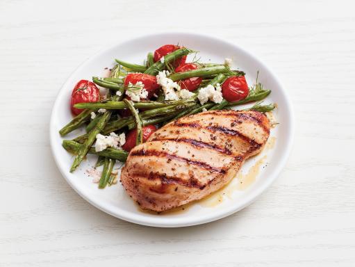 Greek Grilled Chicken with Green Beans Recipe | Food Network Kitchen ...