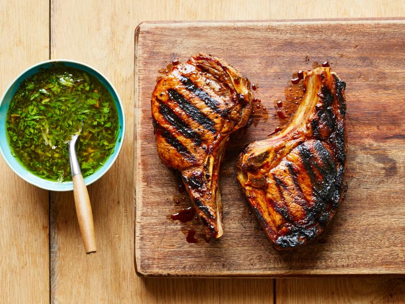 Grilled Pork Chops With Roasted Garlic Gremolata Recipe Curtis Stone Food Network,Value Of Wheat Pennies By Year