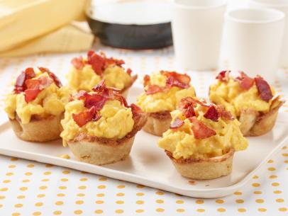 Food Network Kitchen’s Bacon, Egg and Cheese Toast Bowls for Food Network One-Offs, as seen on Food Network.