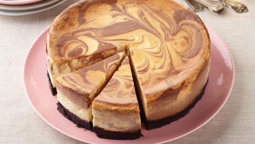 chocolate marble cheesecake