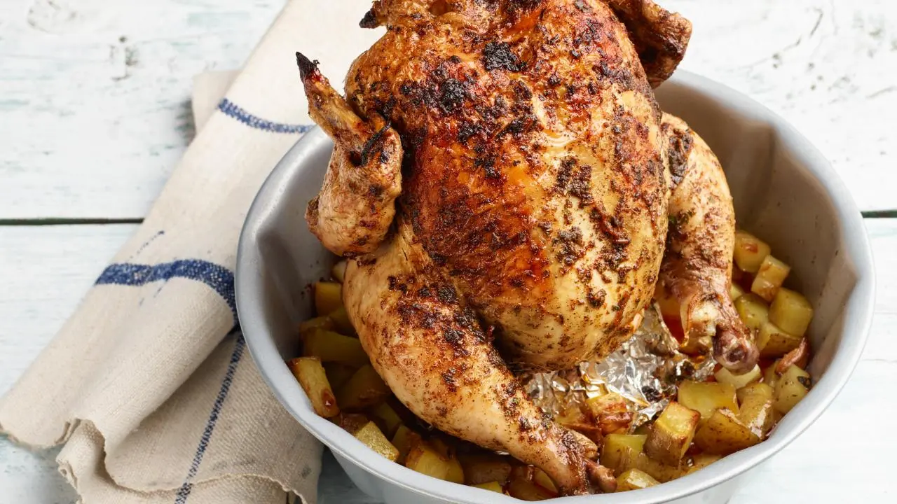 Bundt Pan Roast Chicken with Potatoes
