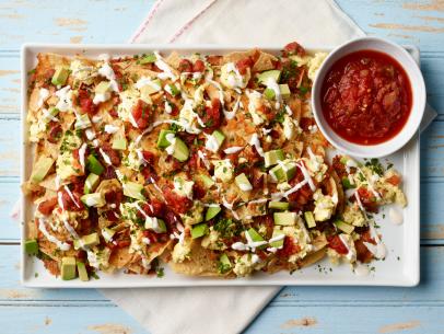 Food Network Kitchen’s Breakfast Nachos for Food Network Snapchat recipes, as seen on Food Network.