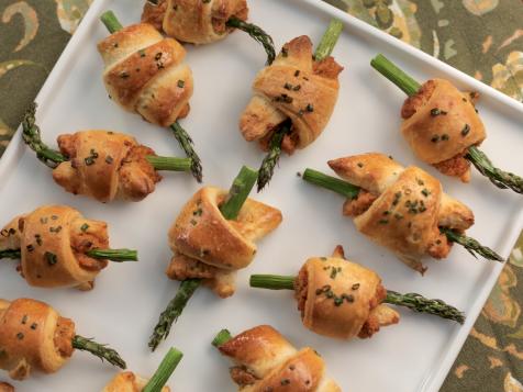 Smoked Salmon and Asparagus Puffs