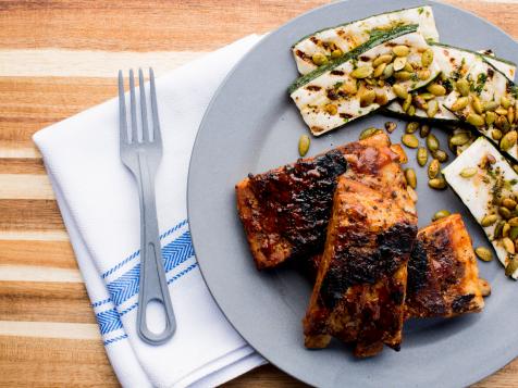 Grilled Slow-Cooked BBQ Ribs