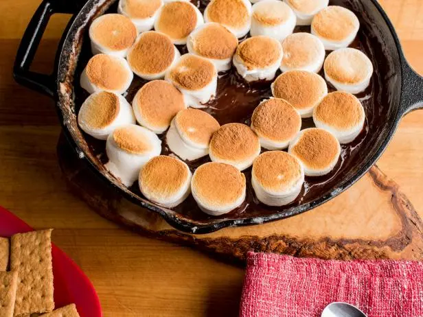 S'mores Dip with Spiced Chocolate Ganache Recipe | James Briscione | Food Network