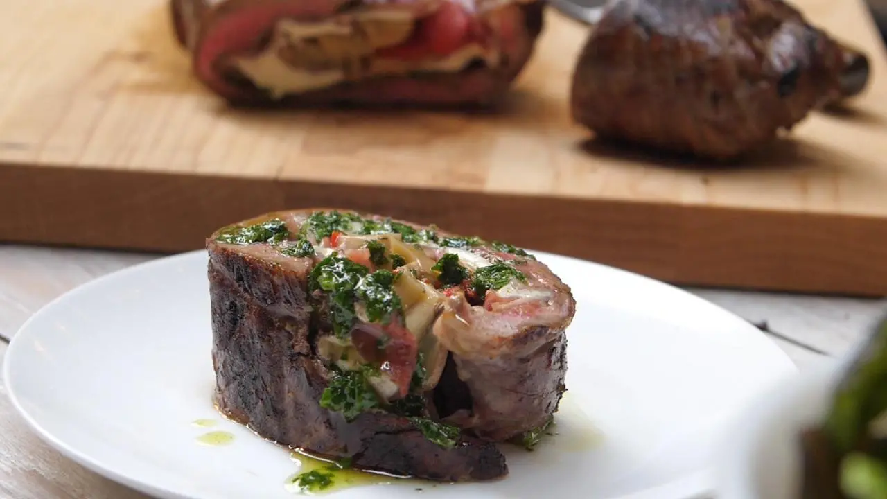Antipasto-Stuffed Flank Steak