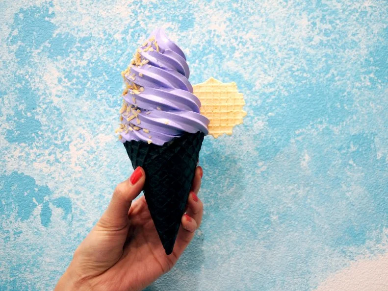 You’ve probably seen them on Instagram — jet black or red cones filled with a spiral of purple — but the soft serve at this Chinatown newcomer is more than just a foodie photo op. One of four flavors currently on offer, ube (purple yam) is earthy and rich, but not too thick — a delicate balance that took owners Michael Tsang and Jason Liu weeks to perfect. The duo also concocts colorful sundaes that pay tribute to both their favorite New York City areas (Strawberry Fields features matcha soft serve topped with strawberry powder) and retro desserts — all deliciously creamy and yes, photogenic.