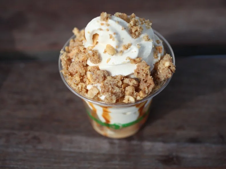 There’s nothing subtle about the offerings at Rick Bayless’ Mexican street-food joint, so expect bold flavors from the soft serve. Dreamed up by Pastry Chef Wendy Santana using local ingredients, the options rotate seasonally, and include strawberries in the summer, and spicy Mexican chocolate in the winter. Toppings pack just as much of a punch — think bacon-pepita streusel or dark chocolate-pistachio bark.