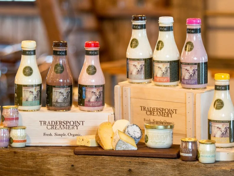 This organic dairy makes award-winning yogurts and cheeses from the milk of its pasture-raised brown Swiss cows. Located just outside of Indianapolis, the farm also includes a destination restaurant called The Loft, which serves a farm-to-table menu using many of its own products. The creamery’s popular milk, yogurts, cheeses and eggnog (a seasonal favorite) are sold in area supermarkets, but locals love to visit the farm store as well.