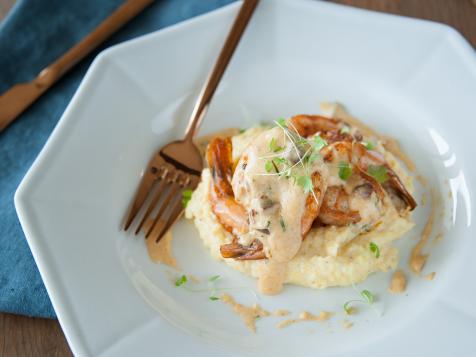 Shrimp and Smoked Grits with Tasso Gravy