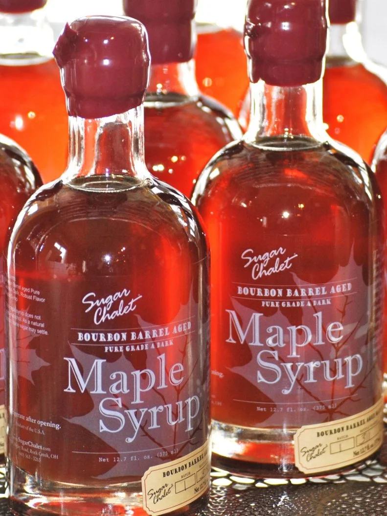 In early March, the weather conditions in Northeast Ohio are just right for the annual harvesting of maple sap. Thanks to an abundance of sugar maple trees, the region has a deep history of not only tapping trees, collecting sap and boiling it down into maple syrup, but also celebrating the rituals that go along with it. Early spring in Geauga and Ashtabula counties is filled with family-friendly tree-tapping ceremonies, maple sugar festivals and pancake breakfasts that utilize that woodsy-sweet nectar in myriad forms. One, however, manages to stand out. Bissell Maple Farm in Ashtabula County ages their proprietary Ohio maple syrup for months in used bourbon barrels (including some from legendary distiller Old Rip Van Winkle) to craft maple syrup with a smoky complexity that makes everything it touches a new delicacy.