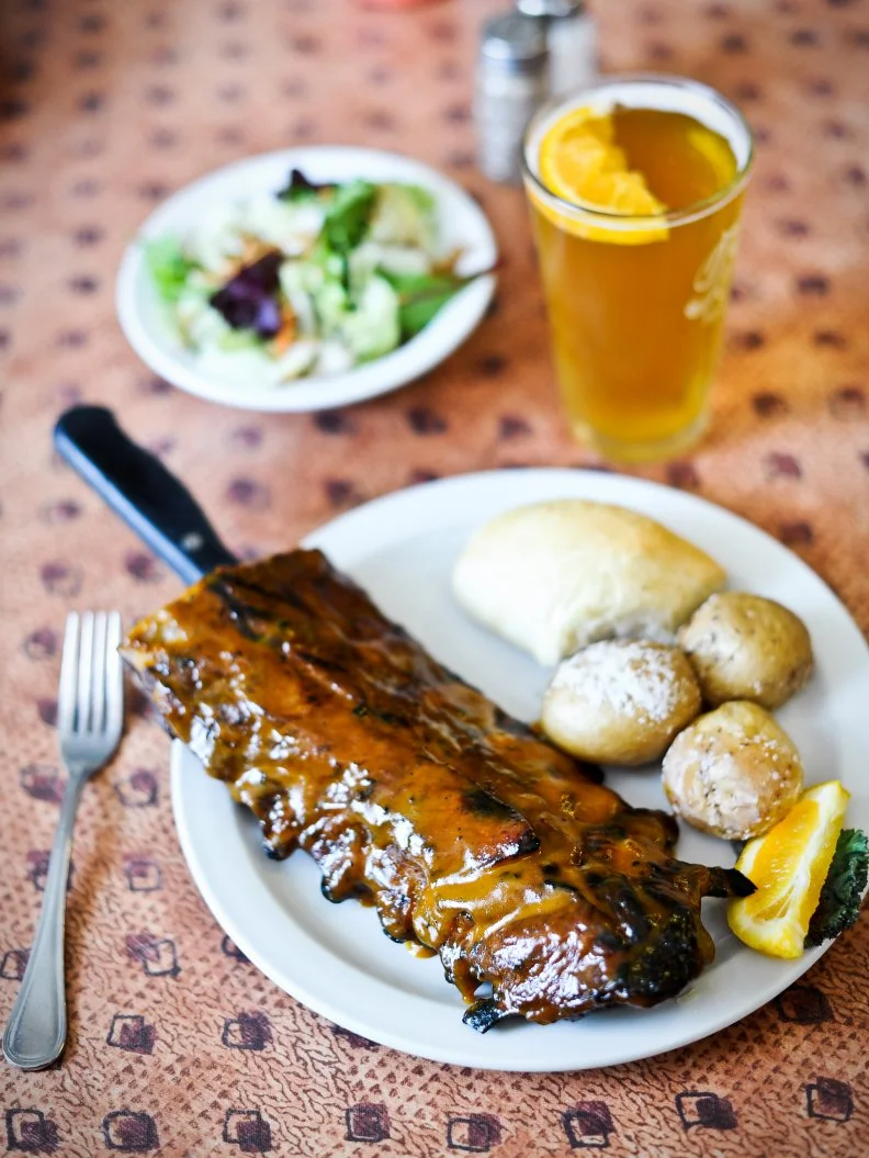 Though the comfort food-laden menu at the Willow Creek Café & Saloon in Willow Creek is packed with hearty fare, the signature ribs are the dish that have skyrocketed the restaurant to local fame. Coated in a honey mustard-based barbecue sauce, the baby back ribs — available in a full or half rack — fall off the bone when served. Make sure to make reservations: This old-fashioned café, with pressed tin ceilings and antique tables and chairs, fills up fast. Don’t plan on fast service, but do plan to leave satisfied.