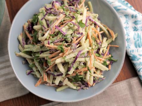 Chayote Slaw with Avocado and Cilantro Dressing