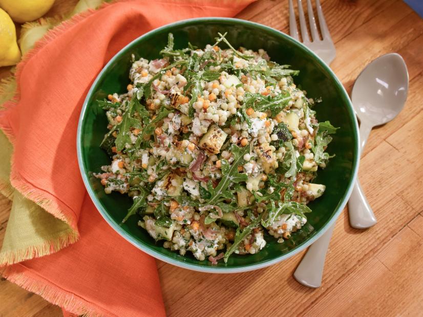 An arugula and goat cheese side salad, as seen on Food Network's The Kitchen.
