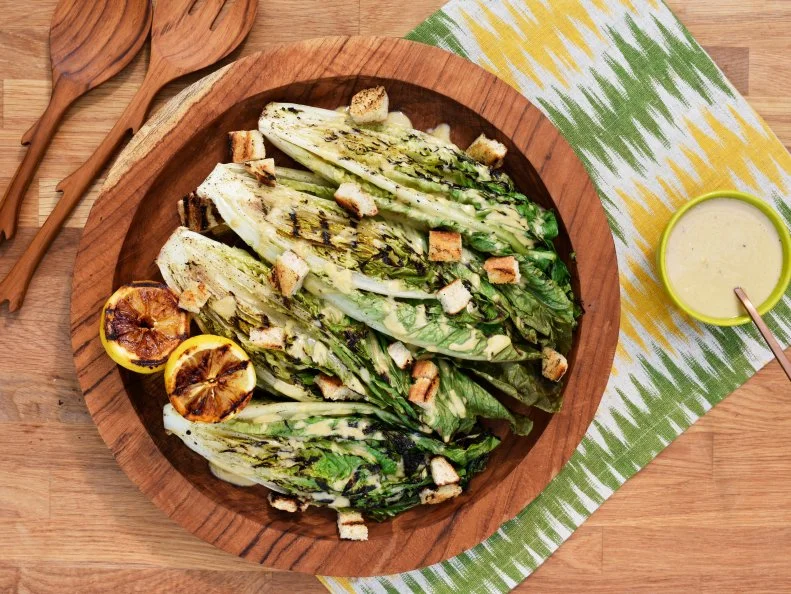 A grilled version of the classic Caesar salad, as seen on Food Network's The Kitchen.