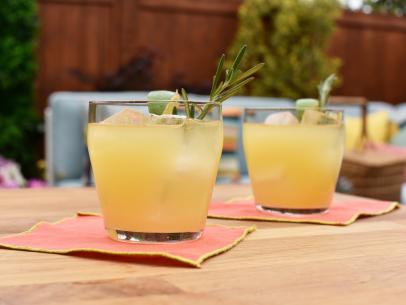 A summery rosemary cocktail, as seen on Food Network's The Kitchen.