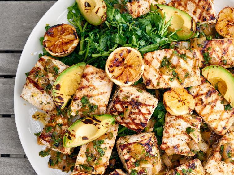Grilled Swordfish with Salsa Verde Recipe Marc Murphy Food Network