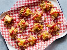 Food Network Kitchen’s Tailgating Cheeseburger Nachos.