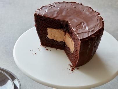 Food Network Kitchen’s Giant Peanut Butter Cup Cake.