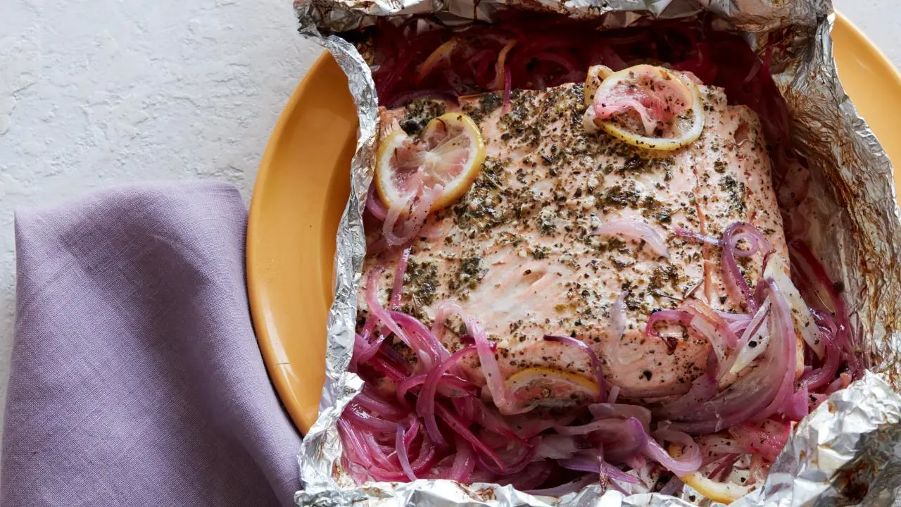Grilled Salmon Foil Pack
