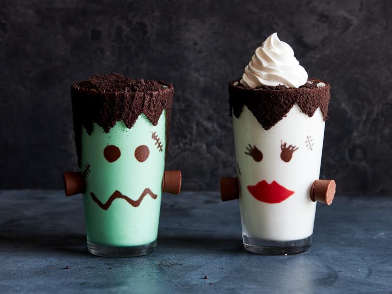 Food Network Kitchen’s Frankenshake and Bride-of-Frankenshake.