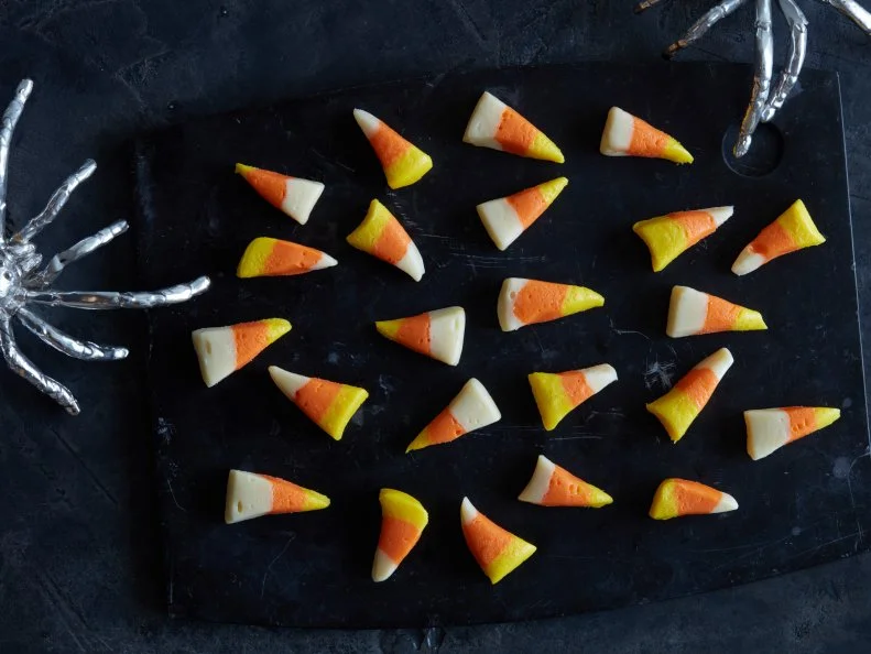 Sweetened Condensed Milk, White Chocolate, Orange and Yellow Food Coloring
