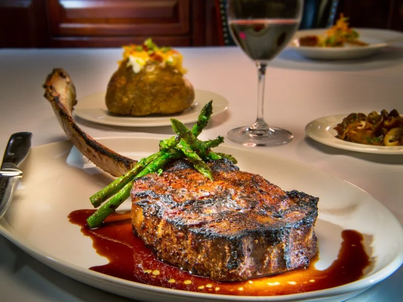 One of the newcomers to downtown Milwaukee’s growing list of steakhouses, Rare Steakhouse, with its wood-paneled walls and tufted-leather booths, has a sibling eatery in Madison (also called Rare). The meat mania includes a prime rib cart at lunch, and a 34-ounce Wagyu tomahawk steak at dinner, as well as rich sides like foie-gras butter. Rare sources only from the top two percent of beef purveyors, and it shows, from an eight-ounce wet-aged filet to a 28-ounce double bone-in Frenched filet. Surf-and-turf rules the menu, too, including butter-poached lobster and grilled branzino. Pair it all with a bottle from the 1000-strong wine cellar.