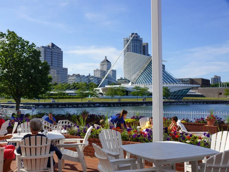 This glass-walled seafood-focused restaurant juts out into Lake Michigan in a bay wedged between the Milwaukee Art Museum and Discovery World, affording lake views from all angles. Locals know that the best views between May and September are out on the patio, snug in a white Adirondack chair, gazing out at the water. Like its name suggests, Harbor House specializes in seafood, including the city’s best raw-bar menu. Pick from the daily selection or three tiered towers perfect for sharing (including The Yacht, with oysters, clams, shrimp, crab and lobster).