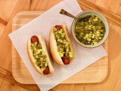 This relish is great on hot dogs, as seen on Food Network's The Kitchen.