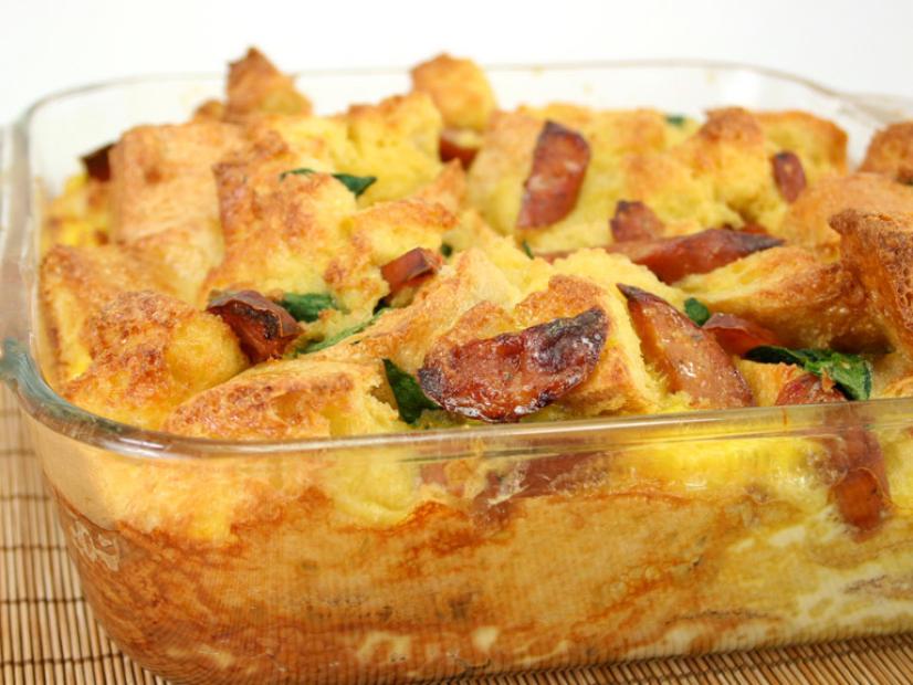 Smoked Sausage Bread Pudding Casserole Recipe Johnsonville® Food