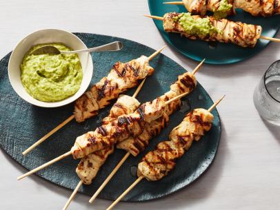 Food Network Kitchen’s Grilled Chicken with Avocado Pesto