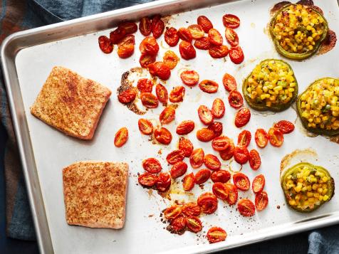 Healthy BBQ Salmon Sheet Pan Dinner