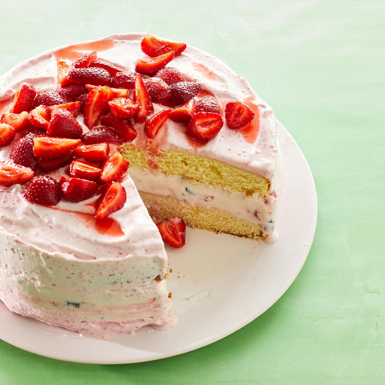 Strawberry Shortcake Ice Cream Cake Recipe, Valerie Bertinelli