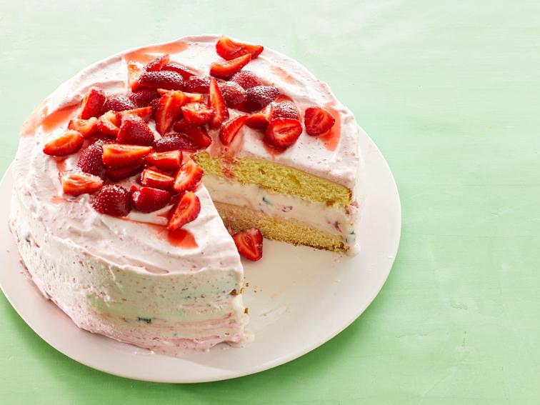 Strawberry Shortcake Ice Cream Cake Recipe Food Network