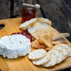 Round Mountain Creamery signature dish "From The Garden" Goat Cheese, as seen on Food Network's I Hart Food, Season 1. 