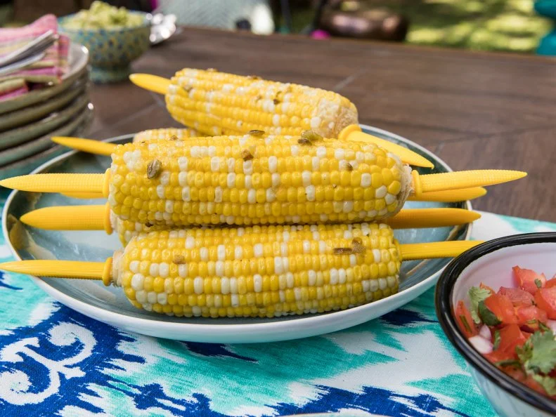Corn on the Cob with Jalapeno Butter,as seen on Trisha's Southern Kitchen, Season 10.